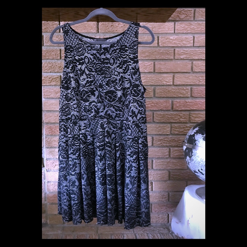 Armani Exchange Black and Silver Dress
